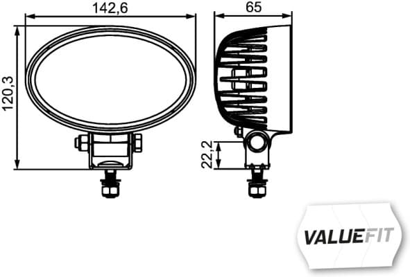 HELLA 1GA 357 001-011 Darbinė šviesa