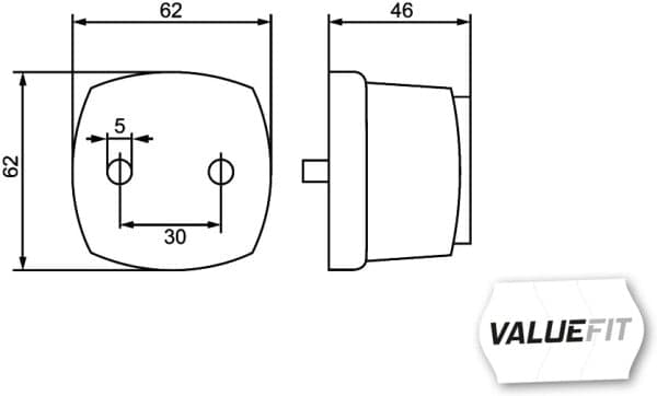 HELLA 2PG 357 012-021 Atšvaitas