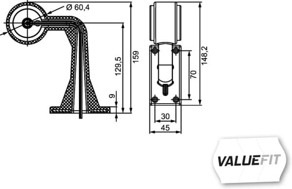 HELLA 2XS 357 005-031 Gabaritų lemputė