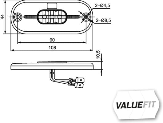 HELLA 2PG 357 009-121 Atšvaitas