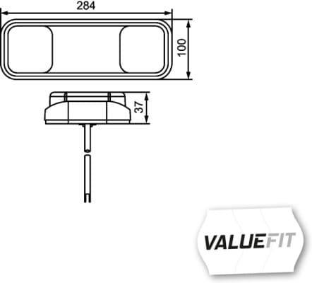HELLA 2VP 357 018-001 Kombinuotas galinis žibintas