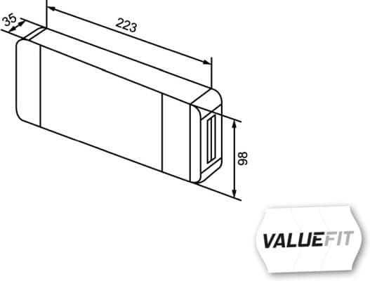 HELLA 2VB 357 020-001 Kombinuotas galinis žibintas