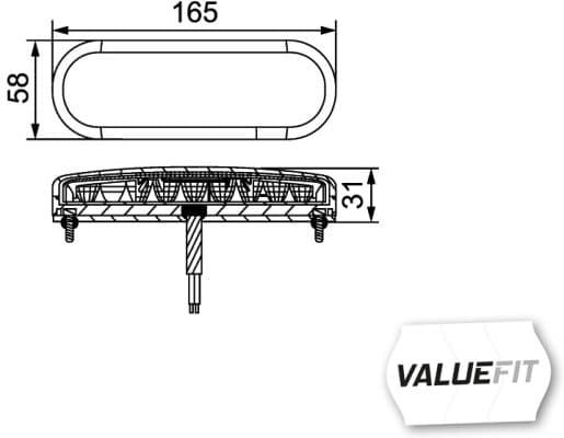 HELLA 2BE 357 022-001 Indikatorius