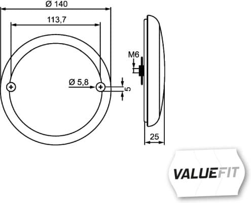 Atbulinės eigos žibintas — HELLA 2ZR 357 026-041