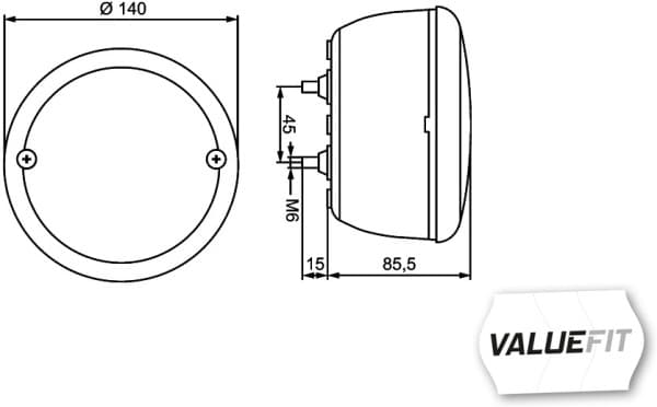 HELLA 2BA 357 026-221 Indikatorius