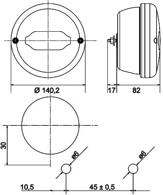 HELLA 2NR 013 155-221 Kombinuotas galinis žibintas