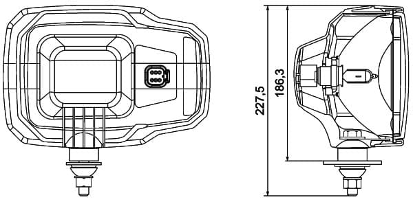 Priekinis žibintas — HELLA 1EA 328 450-427
