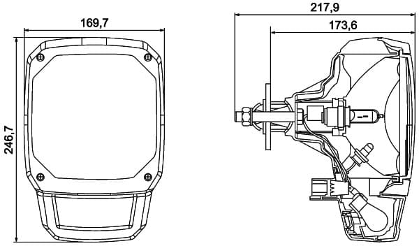 HELLA 1EA 328 450-001 Priekinis žibintas