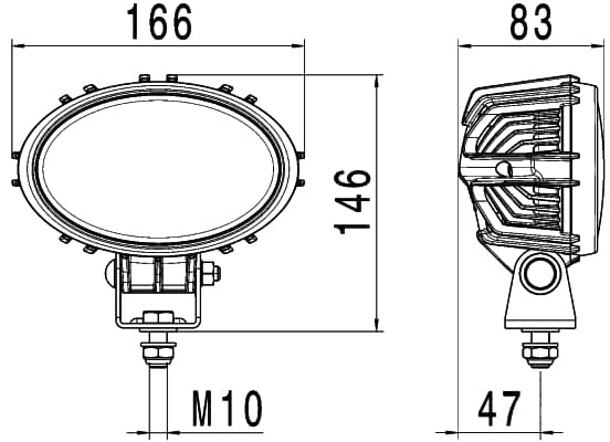 HELLA 1GA 996 661-041 Darbinė šviesa