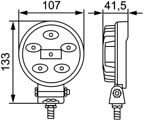 HELLA 1G0 357 108-012 Darbinė šviesa