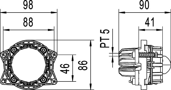 HELLA 1KL 998 670-051 Prožektorius