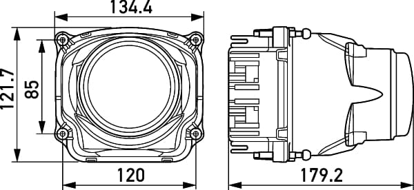 HELLA 1AL 012 758-001 Priekinis žibintas Įdėklas