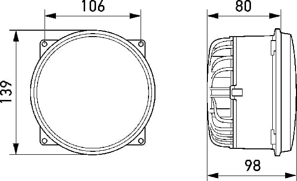 HELLA 1S3 996 362-101 Main headlight