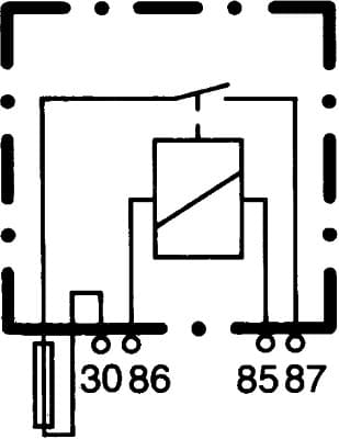 HELLA 4RA 003 530-051 Relė, pagrindinė srovė