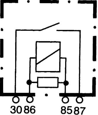 Relė, pagrindinė srovė — HELLA 4RA 007 793-031