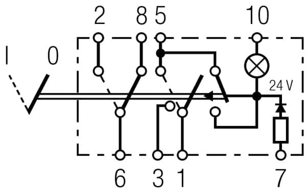 HELLA 6HH 004 570-477 Jungiklis, pavojaus žibintas