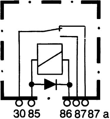 Relė, pagrindinė srovė — HELLA 4RD 007 903-021