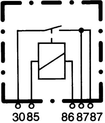 Relė, pagrindinė srovė — HELLA 4RA 933 791-061