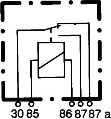 Relė, pagrindinė srovė — HELLA 4RD 933 332-071