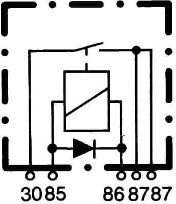 HELLA 4RA 933 791-091 Relė, pagrindinė srovė