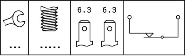 Stabdžių žibinto jungiklis — HELLA 6DF 006 551-001