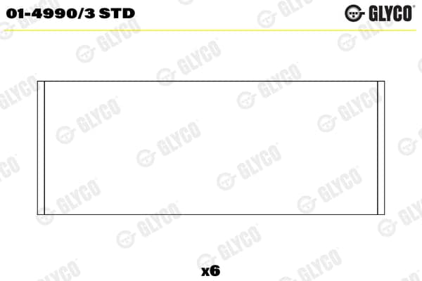 GLYCO 01-4990/3 STD Švaistiklio guolis