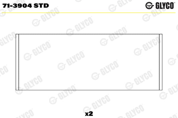 GLYCO 71-3904 STD Švaistiklio guolis
