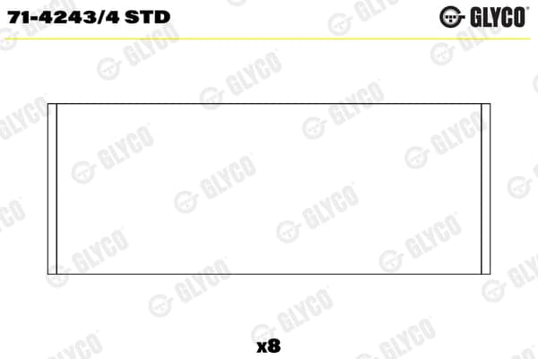 GLYCO 71-4243/4 STD Švaistiklio guolis