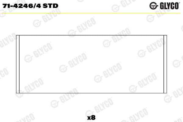 GLYCO 71-4246/4 STD Švaistiklio guolis