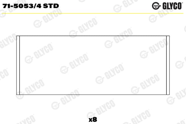 GLYCO 71-5053/4 STD Švaistiklio guolis