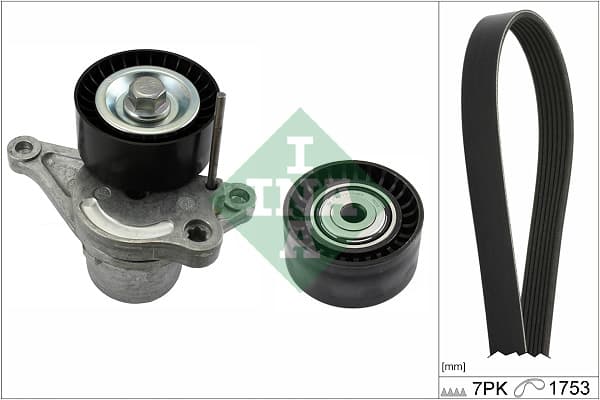 V formos rumbuoto diržo komplektas — Schaeffler INA 529 0354 10