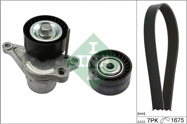 V formos rumbuoto diržo komplektas — Schaeffler INA 529 0355 10