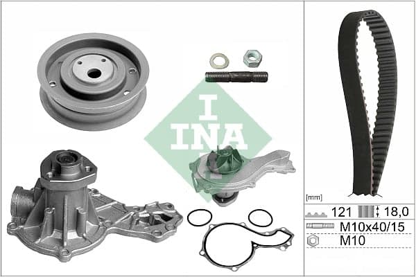 Schaeffler INA 530 0162 30 Vandens siurblio ir paskirstymo diržo komplektas