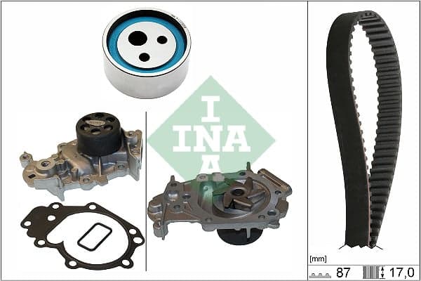 Schaeffler INA 530 0182 31 Vandens siurblio ir paskirstymo diržo komplektas