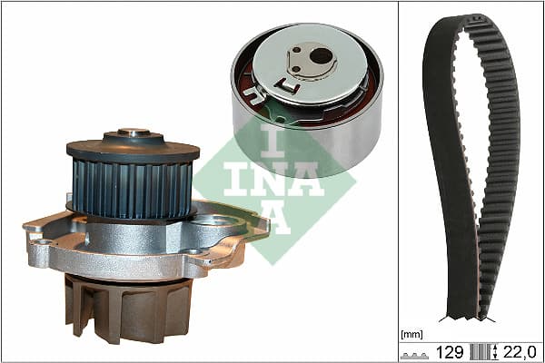 Schaeffler INA 530 0462 30 Vandens siurblio ir paskirstymo diržo komplektas