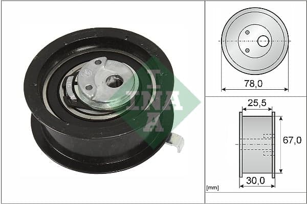 Paskirstymo diržo įtempėjo skriemulys — Schaeffler INA 531 0251 30