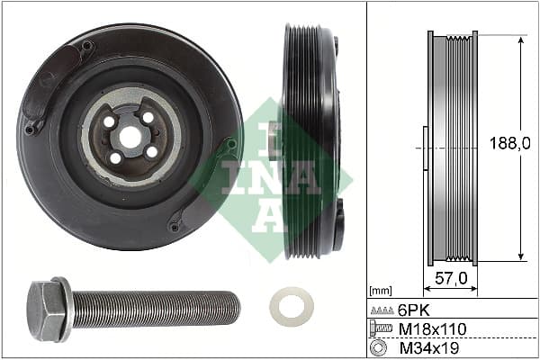 Alkūninio veleno skriemulių rinkinys — Schaeffler INA 544 0002 20