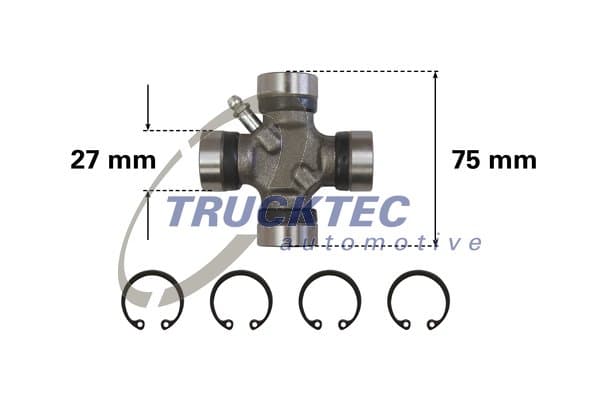 TRUCKTEC AUTOMOTIVE 02.34.041 Kardaninio veleno jungtis