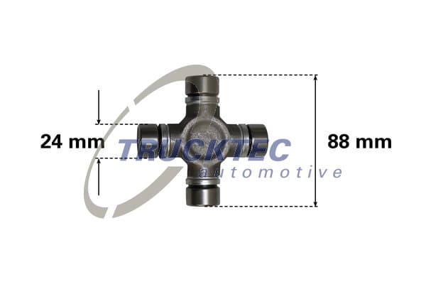 TRUCKTEC AUTOMOTIVE 02.34.042 Kardaninio veleno jungtis