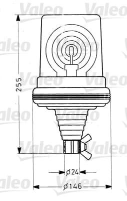 VALEO 084552 Besisukantis švyturėlis