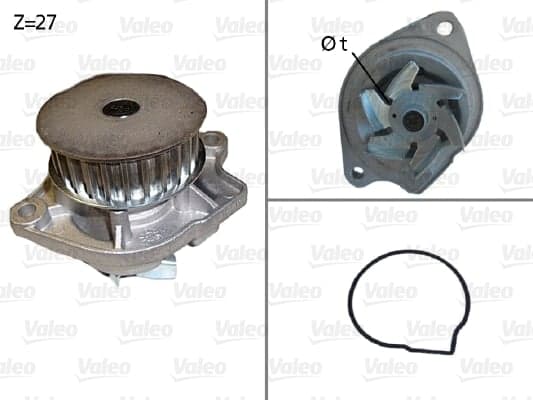VALEO 506576 Vandens siurblys