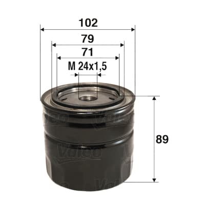 Alyvos filtras — VALEO 586061