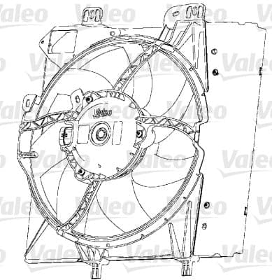 VALEO 696238 Radiatoriaus ventiliatorius