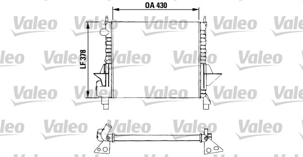 VALEO 730633 Variklio aušinimo radiatorius