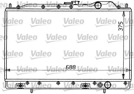 Variklio aušinimo radiatorius — VALEO 731054