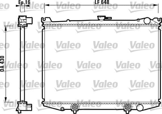 VALEO 731085 Variklio aušinimo radiatorius
