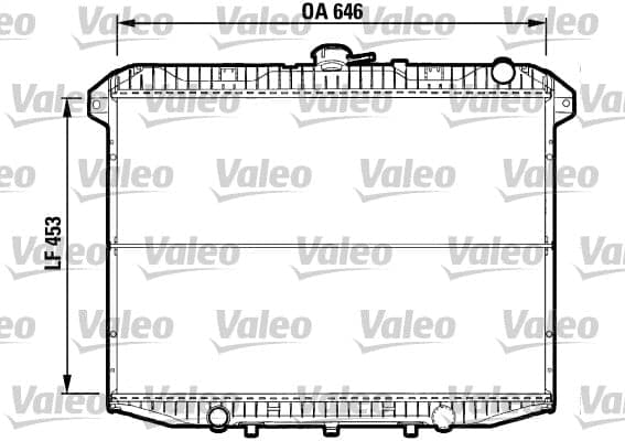 VALEO 732592 Variklio aušinimo radiatorius