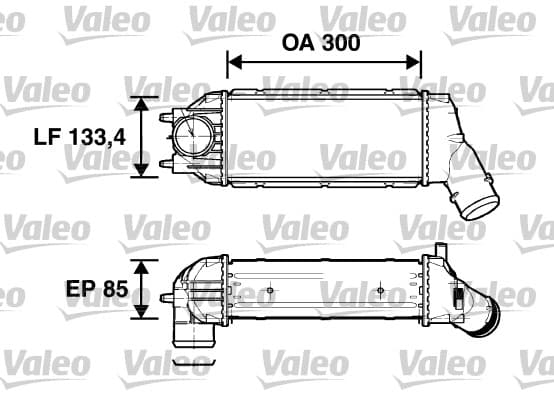 VALEO 817638 Tarpinis oro aušintuvas