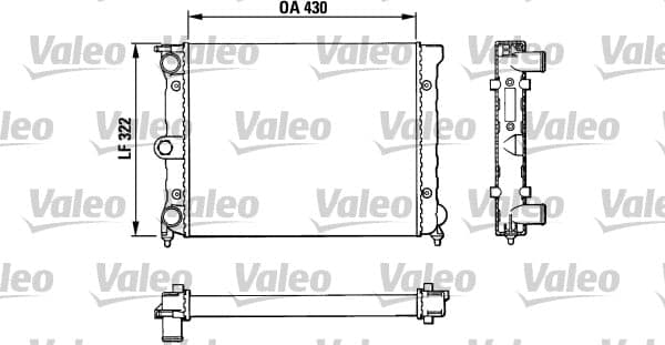 VALEO 883819 Variklio aušinimo radiatorius