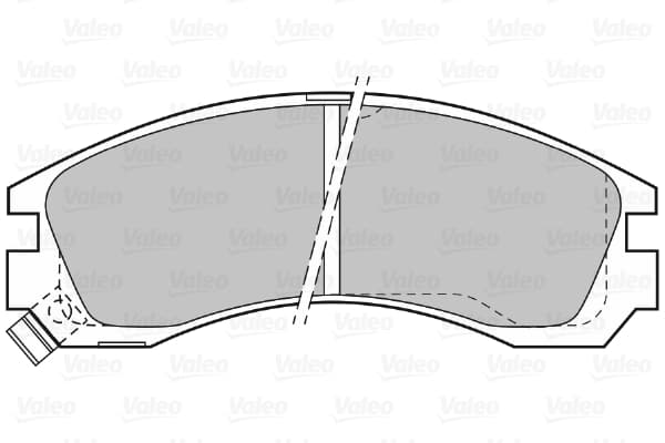 Stabdžių kaladėlių komplektas — VALEO 598517